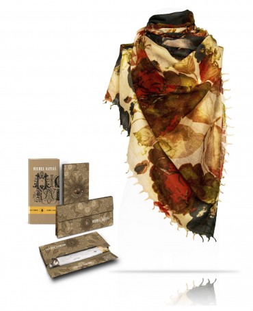 Палантин Женский W40-PORTE.FLEUR/ROUGE